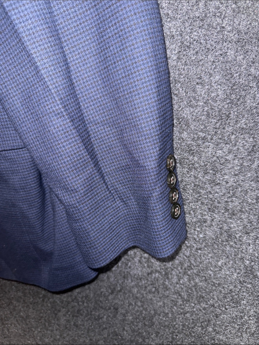 Ralph‎ Lauren Men's Blue Patterned Two-Button Blazer 42R - Picture 6 of 9